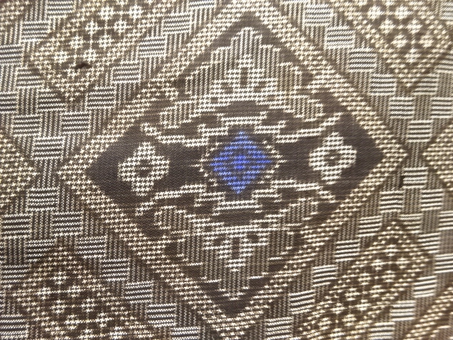 JAPANESE KIMONO / ANTIQUE KIMONO / SILK / DORO OSHIMA TSUMUGI